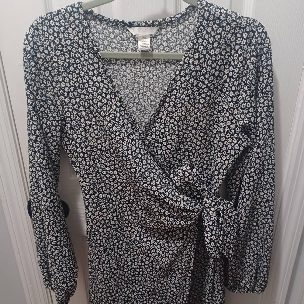 Navy blue H&M warp dress